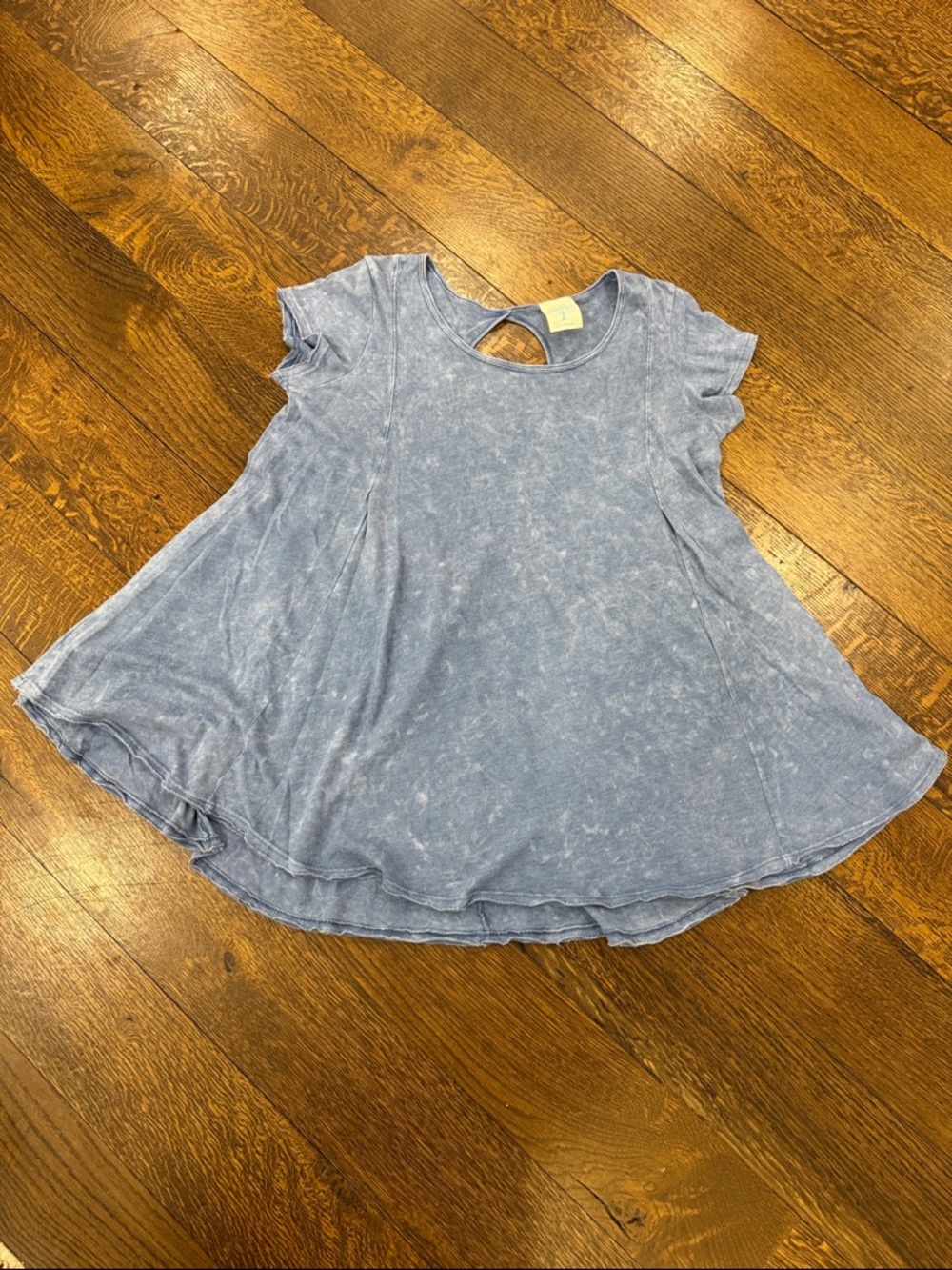 Freeloader Washed Light Blue Swing Tee